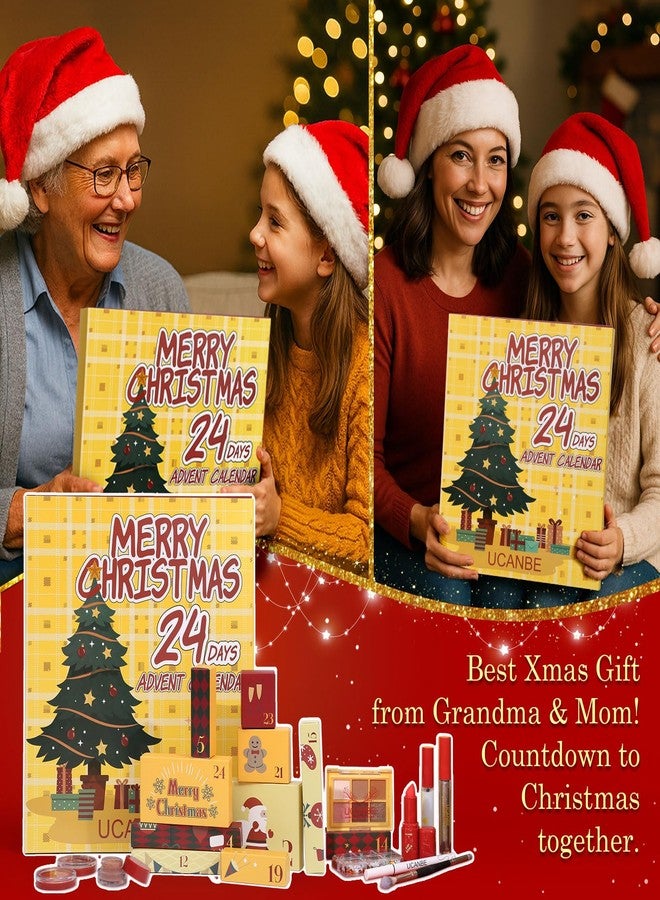 يوكانبي تقويم مكياج UCANBE لعام 2025، 24 مجموعة مكياج لعيد الميلاد، هدية مثالية للنساء، تقويم العد التنازلي لعيد الميلاد 2025، 24 مجموعة مكياج كاملة معبأة بشكل فردي، هدية تجميل رائعة للمراهقات - Image 5